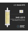 R7S 118mm / 18W LED lamp - 360 graden, keramisch, vervangt 150W
