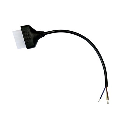 0,3m stroomkabel voor VT4140, zwart - 3x0,75mm²