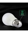 E27 6,5W LED kogellamp - G45, Samsung LED chip, 4000K, 600lm, wit kunststof