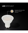 10W GU10 LED spot - 1000lm, Samsung LED chip, 110 graden, vervangt 70W