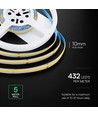 5m 10W/m LED COB strip - 24V, IP20, 6500K, 1000lm/m