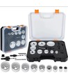 Set van 15 stuks gatenzagen - Ø19-64mm, Bi-metaal gatenzaag