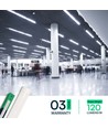 6x V-Tac 50W complete LED armatuur - 150 cm, 3 jaar fabrieksgarantie, 230V