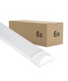 6x 50W compleet LED-armatuur - 150 cm, 3 jaar fabrieksgarantie, 230V