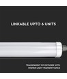 12x V-Tac waterdichte 48W complete LED armatuur - 150 cm, 120lm/W, IP65, doorverbonden 230V