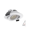 10x 7W low profile inbouwspot RA96 - DimToWarm+CCT, Gat: Ø6,8 cm, Afm: Ø8,3 cm, witte rand, dimbaar