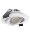 10x 7W low profile inbouwspot RA96 - DimToWarm+CCT, Gat: Ø6,8 cm, Afm: Ø8,3 cm, witte rand, dimbaar