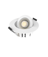 10x 7W Inbouwspot laag profiel RA96 - Direct in isolatie, dimbaar, Gat: Ø6,8 cm, Afm: Ø9,3 cm