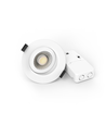 10x 7W Inbouwspot laag profiel RA96 - Direct in isolatie, dimbaar, Gat: Ø6,8 cm, Afm: Ø9,3 cm