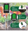 6-in-1 meter - pH, vocht, temperatuur, licht, voeding en luchtvochtigheid