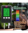6-in-1 meter - pH, vocht, temperatuur, licht, voeding en luchtvochtigheid