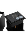 6 st. 6W CUBIC PRO wandlamp - IP65, zwart, doorlusbaar, verstelbaar, vierkant, op/neer, binnen/buiten, incl. lichtbron