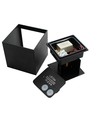 6W CUBIC PRO wandlamp - IP65, zwart, doorlusbaar, verstelbaar, vierkant, up/down, binnen / buiten, incl. lichtbron
