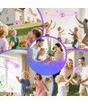 Hover Orb vliegende bal met RGB-licht - Ø9,5 cm, paars, perfect voor kinderen en jonge geesten