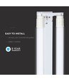 120 cm 2x18W T8 LED dubbelarmatuur - Samsung chip, incl. LED buis