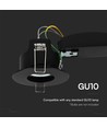 GU10 inbouwspot - Zwart, IP20