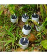 6-pak LED solar kaarsen - Ø5cm, 6,4cm hoog, IP44 buiten