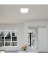 48W LED-plafondlamp, vierkant - 5160lm, IP44, witte rand, 6500K