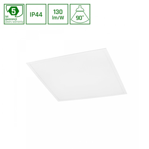36W LED paneel, 60x60 - 4000K, witte rand