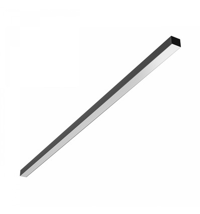 150cm Kantoorlamp, Instelbaar Watt & CCT - 3 lichtkleuren, 30W/40W/50W, 5 jaar garantie, zwart
