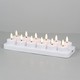 12-pack witte LED-theelichtjes incl. oplaadstation - Incl. afstandsbediening, timer