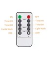 4-pack LED buiten kaarsen, afstandsbediening, Ø5,5cm - Timer, waterdicht