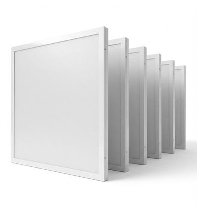 6x LED panelen 60x60 in frame - 40W, voor directe montage