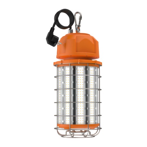 150W LED-werklamp met karabijnhaak en 5m snoer - 5000K, Schuko-stekker