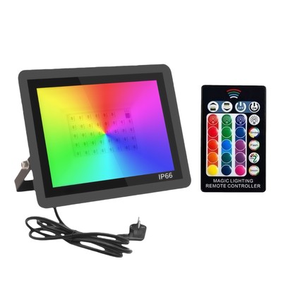 30W RGB breedstraler - Werklamp, IP66
