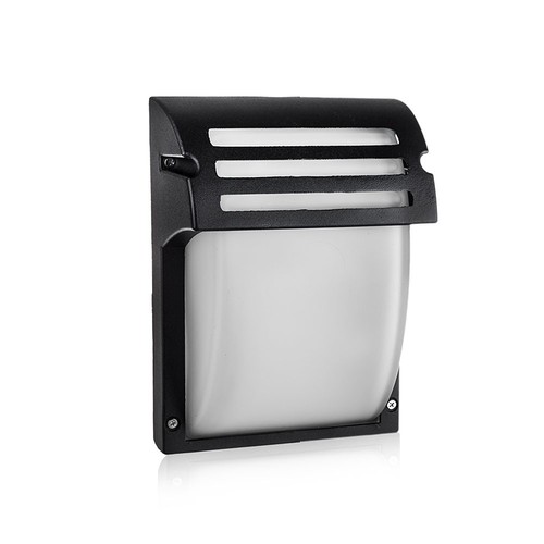 VT-754 wandlamp E27 - mat zwart, mat glas
