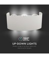 Vt-846 LED wandlamp 5W - 4000K, gezandstraald wit