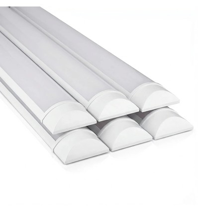 6x V-Tac 40W complete LED armatuur - 120 cm, 3 jaar fabrieksgarantie, 230V