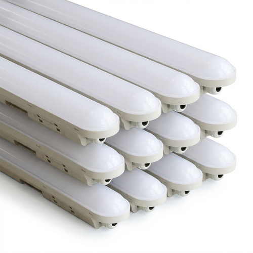 12 st. 150cm CONNECT LED-armatuur Waterdicht 50W - 230V, 6000lm, IP65, IK08, 4000K