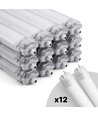 12x Limea T8 LED dubbelarmatuur - Incl. 24W 150cm LED buis, IP65 waterdicht