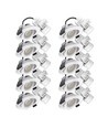 10x 7W low profile inbouwspot RA96 - DimToWarm+CCT, Gat: Ø6,8 cm, Afm: Ø8,3 cm, witte rand, dimbaar