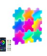 9 st. Puzzel RGBIC wandlamp - complete set met 9 stukjes