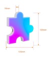 6 st. Puzzel RGBIC wandlamp - complete set met 6 stukken