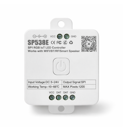 RGBIC SP538E strip controller - Wifi, Bluetooth, RF, 5V/12V/24V