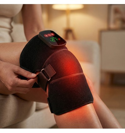 Lichttherapie-bandage voor knie, elleboog enz. - Infrarood, 10W, met batterij