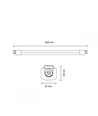 150cm 45W Doorvoerbedraad LED armatuur, 5400lm, IP65, industrie/werkplaats