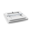 40W Plafondlamp, Instelbaar Watt & CCT - 3 lichtkleuren, IP44, 33 x 33cm Vierkant