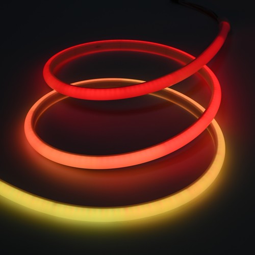 5m buiten RGBIC Neon LED strip - 2 meter kabel, 10W/m, 576 LED per meter, 24V, IP67
