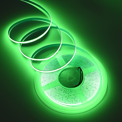 10m 9W/m Groene COB-LED strip - 24V DC, IP20, 320 LED/m