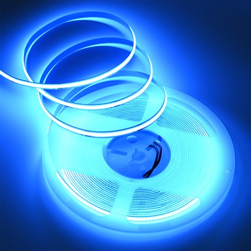 10m 9W/m Lichtblauwe COB-LED strip - 24V DC, IP20, 320 LED/m