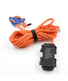 5m oranje touw met RGB licht - Met karabijnhaak, max. 80kg belasting