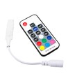 Mini RGB-controller incl. afstandsbediening - 12V (72W), 24V (144W)