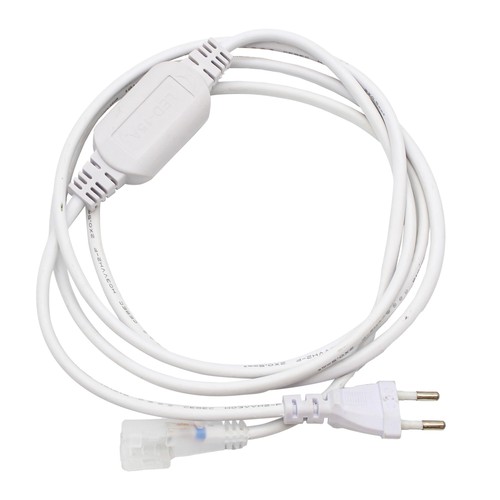 2m Stekker voor 230V LED strip (Slim COB) - Incl. eindkap, 230V