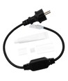 50cm Waterdichte stekker voor 230V LED strip (Slim COB) - Incl. eindkap, 230V