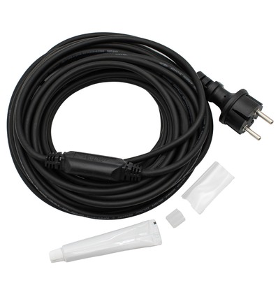 Waterdichte connector voor 230V LED-strip (Slim COB) - 10 meter, incl. eindkap, 230V