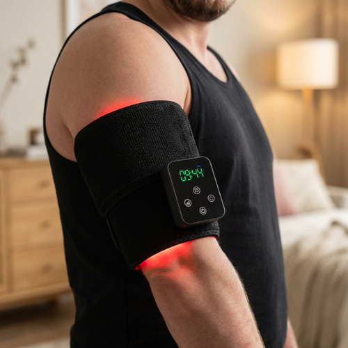 Lichttherapie riem voor nek, lendenen enz. - Infrarood, 10W, met batterij